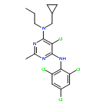 4,6-Pyrimidinediamine,5-chloro-N4-(cyclopropylmethyl)-2-methyl-N4-propyl-N6-(2,4,6-trichlorophenyl)-