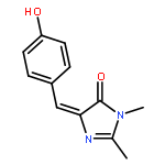 4H-Imidazol-4-one,3,5-dihydro-5-[(4-hydroxyphenyl)methylene]-2,3-dimethyl-