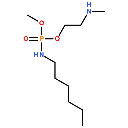 Phosphoramidic acid, hexyl-, methyl 2-(methylamino)ethyl ester