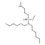 Phosphoramidic acid, dihexyl-, methyl 2-(methylamino)ethyl ester