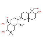 (3beta,5xi,18alpha)-3-{[beta-D-glucopyranosyl-(1->3)-[beta-D-glucopyranosyl-(1->2)-beta-D-glucopyranosyl-(1->2)]-beta-D-glucopyranosyl]oxy}-23-hydroxyolean-12-en-28-oic acid