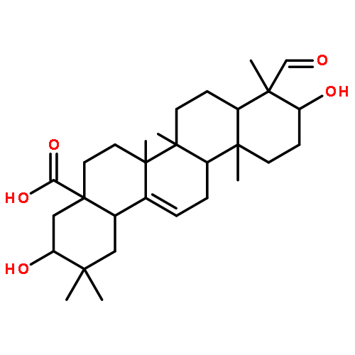 (3beta,5xi,18alpha)-3-{[beta-D-glucopyranosyl-(1->3)-[beta-D-glucopyranosyl-(1->2)-beta-D-glucopyranosyl-(1->2)]-beta-D-glucopyranosyl]oxy}-23-hydroxyolean-12-en-28-oic acid