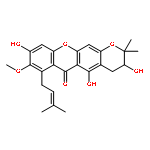 3,5,9-Trihydroxy-8-methoxy-2,2-dimethyl-7-(3-methyl-2-buten-1-yl) -3,4-dihydro-2H,6H-pyrano[3,2-b]xanthen-6-one