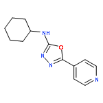 1,3,4-Oxadiazol-2-amine, N-cyclohexyl-5-(4-pyridinyl)-