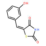 (E)-5-(3-Hydroxybenzylidene)thiazolidine-2,4-dione