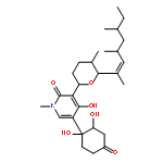 2(1H)-Pyridinone,5-(1,2-dihydroxy-4-oxocyclohexyl)-4-hydroxy-1-methyl-3-[tetrahydro-5-methyl-6-[(1E)-1,3,5-trimethyl-1-hepten-1-yl]-2H-pyran-2-yl]-,(+)-