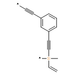 Poly[(ethenylmethylsilylene)-1,2-ethynediyl-1,3-phenylene-1,2-ethynediyl
]