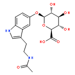 b-D-Glucopyranosiduronic acid,3-[2-(acetylamino)ethyl]-1H-indol-5-yl