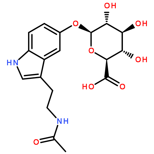 b-D-Glucopyranosiduronic acid,3-[2-(acetylamino)ethyl]-1H-indol-5-yl