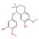 Isoquinolinium,1,2,3,4-tetrahydro-7-hydroxy-1-[(3-hydroxy-4-methoxyphenyl)methyl]-6-methoxy-2,2-dimethyl-,(1S)-