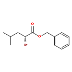 Pentanoic acid, 2-bromo-4-methyl-, phenylmethyl ester, (2R)-