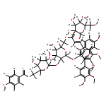 cy-3-(6''-caffeoyl-6'''-p-hydroxybenzoylsoph)-5-glc