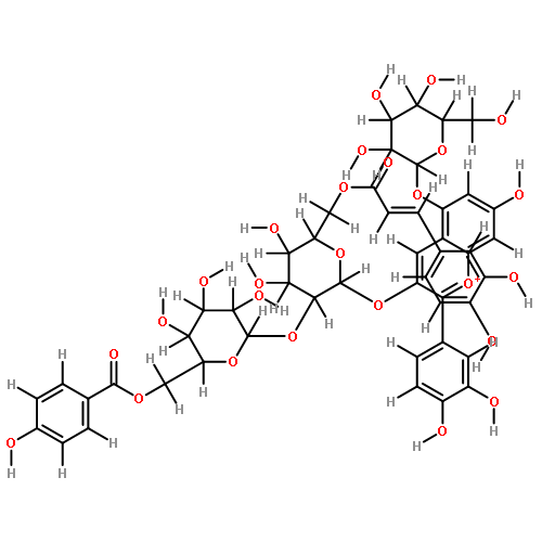 cy-3-(6''-caffeoyl-6'''-p-hydroxybenzoylsoph)-5-glc