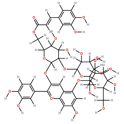 cy-3-(6''-caffeoylsoph)-5-glc