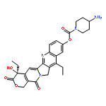 1-Piperidinecarboxylicacid, 4-amino-,(4S)-4,11-diethyl-3,4,12,14-tetrahydro-4-hydroxy-3,14-dioxo-1H-pyrano[3',4':6,7]indolizino[1,2-b]quinolin-9-ylester