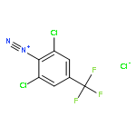 Benzenediazonium, 2,6-dichloro-4-(trifluoromethyl)-, chloride