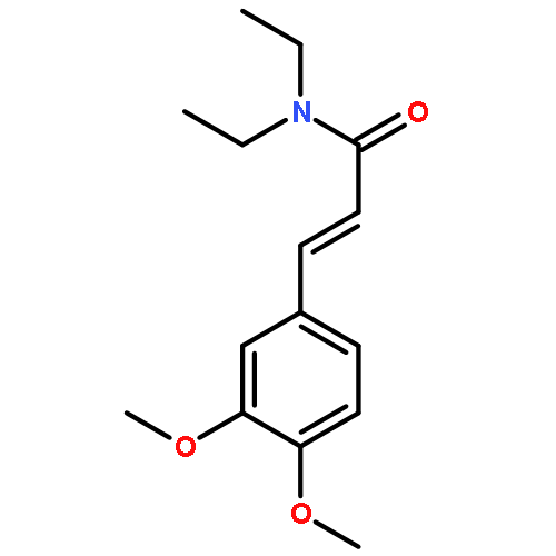 2-Propenamide, 3-(3,4-dimethoxyphenyl)-N,N-diethyl-, (E)-