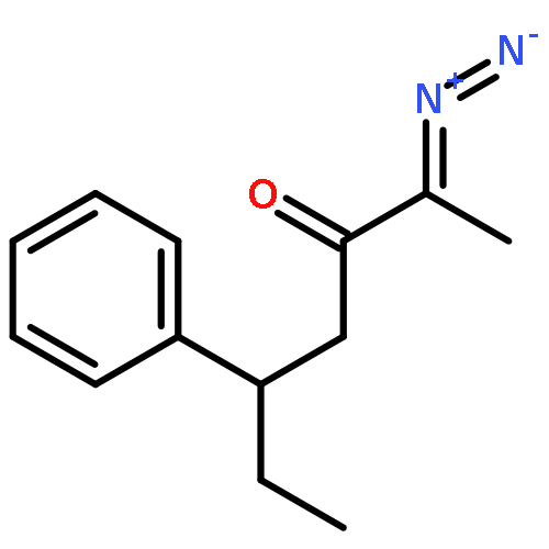 3-Heptanone, 2-diazo-5-phenyl-