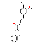 Propanamide, N-[2-(3,4-dimethoxyphenyl)ethyl]-2-(2-methylphenoxy)-