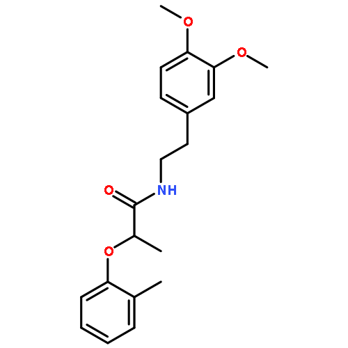 Propanamide, N-[2-(3,4-dimethoxyphenyl)ethyl]-2-(2-methylphenoxy)-