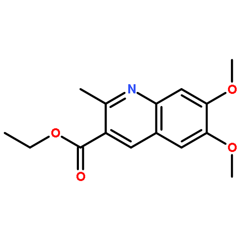 3-Quinolinecarboxylic acid, 6,7-dimethoxy-2-methyl-, ethyl ester