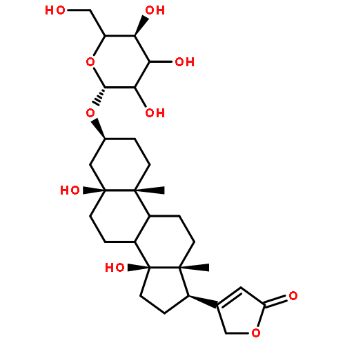 3beta-beta-D-Glucopyranosyloxy-5,14-dihydroxy-5beta,14beta-card-20(22)-enolid