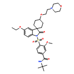 Benzamide,N-(1,1-dimethylethyl)-4-[[cis-5'-ethoxy-4-[2-(4-morpholinyl)ethoxy]-2'-oxospiro[cyclohexane-1,3'-[3H]indol]-1'(2'H)-yl]sulfonyl]-3-methoxy-