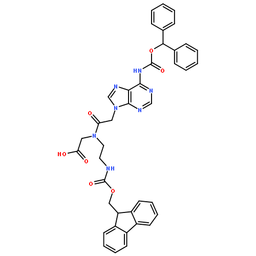 Glycine,N-[[6-[[(diphenylmethoxy)carbonyl]amino]-9H-purin-9-yl]acetyl]-N-[2-[[(9H-fluoren-9-ylmethoxy)carbonyl]amino]ethyl]-