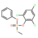 Phosphorothioic acid, S-methyl O-phenyl O-(2,4,6-trichlorophenyl) ester