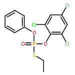 Phosphorothioic acid, S-ethyl O-phenyl O-(2,4,6-trichlorophenyl) ester