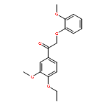 Ethanone, 1-(4-ethoxy-3-methoxyphenyl)-2-(2-methoxyphenoxy)-