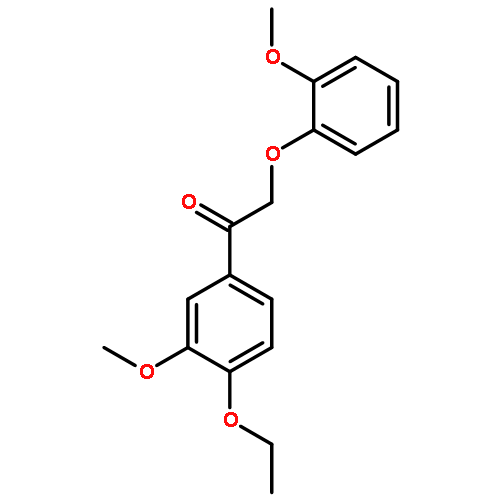 Ethanone, 1-(4-ethoxy-3-methoxyphenyl)-2-(2-methoxyphenoxy)-