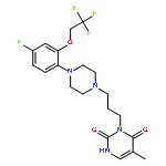 3-[3-[4-[4-Fluoro-2-(2,2,2-trifluoroethoxy)phenyl]piperazin-1-yl]propyl]-5-methylpyrimidine-2,4(1H,3H)-dione