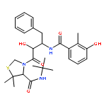 (4R)-N-tert-butyl-3-{(2S,3S)-2-hydroxy-3-[(3-hydroxy-2-methylbenzoyl)amino]-4-phenylbutanoyl}-5,5-dimethyl-1,3-thiazolidine-4-carboxamide