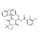 (4R)-3-{(2S,3S)-2-hydroxy-3-[(3-hydroxy-2-methylbenzoyl)amino]-4-phenylbutanoyl}-5,5-dimethyl-N-(2-methylbenzyl)-1,3-thiazolidine-4-carboxamide