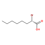 Octanoic acid, 2-bromo-, (2S)-