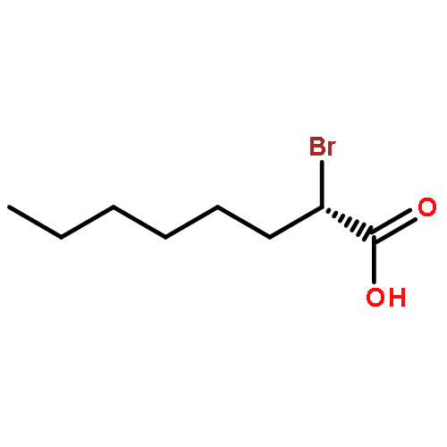 Octanoic acid, 2-bromo-, (2S)-