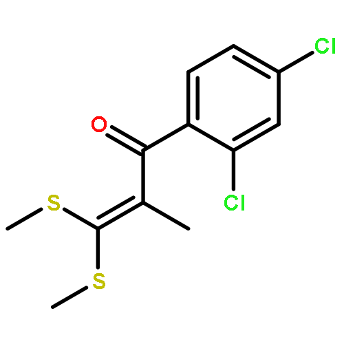 2-Propen-1-one, 1-(2,4-dichlorophenyl)-2-methyl-3,3-bis(methylthio)-