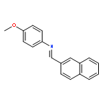 Benzenamine, 4-methoxy-N-(2-naphthalenylmethylene)-, (E)-