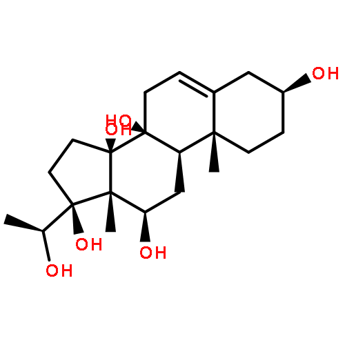 Pregn-5-ene-3,8,12,14,17,20-hexol,(3b,12b,14b,17a,20S)- (9CI)