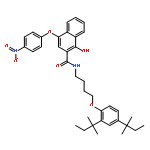 2-Naphthalenecarboxamide,N-[4-[2,4-bis(1,1-dimethylpropyl)phenoxy]butyl]-1-hydroxy-4-(4-nitrophenoxy)-