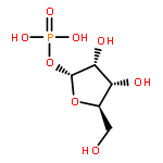 α-D-ribofuranosyl phosphate, free acid