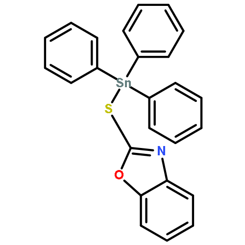 Benzoxazole, 2-[(triphenylstannyl)thio]-