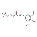 Ethanaminium,2-[[3-(4-hydroxy-3,5-dimethoxyphenyl)-1-oxo-2-propen-1-yl]oxy]-N,N,N-trimethyl-