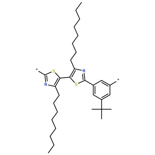 Poly[(4,4'-dioctyl[5,5'-bithiazole]-2,2'-diyl)[5-(1,1-dimethylethyl)-1,3-phen
ylene]]