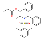 Benzenesulfonamide,2,4,6-trimethyl-N-[(1R,2S)-1-methyl-2-(1-oxopropoxy)-2-phenylethyl]-N-(phenylmethyl)-