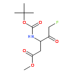 Pentanoic acid,3-[[(1,1-dimethylethoxy)carbonyl]amino]-5-fluoro-4-oxo-, methyl ester, (3S)-