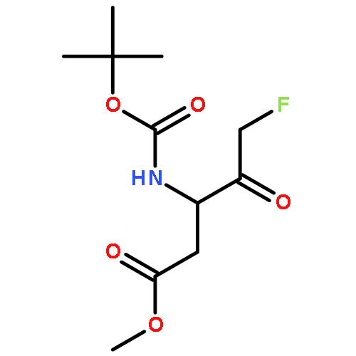 Pentanoic acid,3-[[(1,1-dimethylethoxy)carbonyl]amino]-5-fluoro-4-oxo-, methyl ester, (3S)-