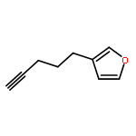 Furan, 3-(4-pentynyl)-