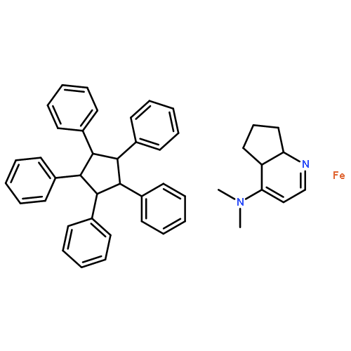 Iron, [(4a,5,6,7,7a-h)-4-(dimethylamino)-4aH-cyclopenta[b]pyridin-4a-yl][(1,2,3,4,5-h)-1,2,3,4,5-pentaphenyl-2,4-cyclopentadien-1-yl]-,stereoisomer (9CI)